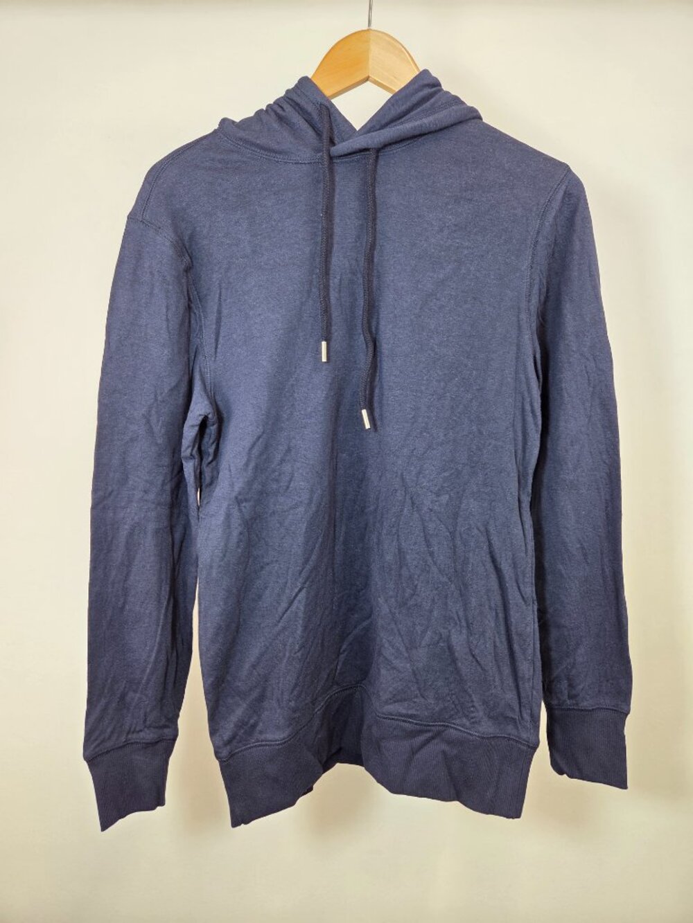 Goodfellow & Co Hoodie Sweatshirt Men's Small Navy Blue Long Sleeve Pullover